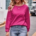 thumbnail image 5 of Patlollav Pntutb Womens Blouses,Ladies Casual Solid Color Long Sleeve Shirts, 5 of 7