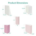 thumbnail image 7 of Best Choice Products 5-Piece Kids Climb & Crawl Soft Foam Block Playset Structures for Child Development - Pink, 7 of 7