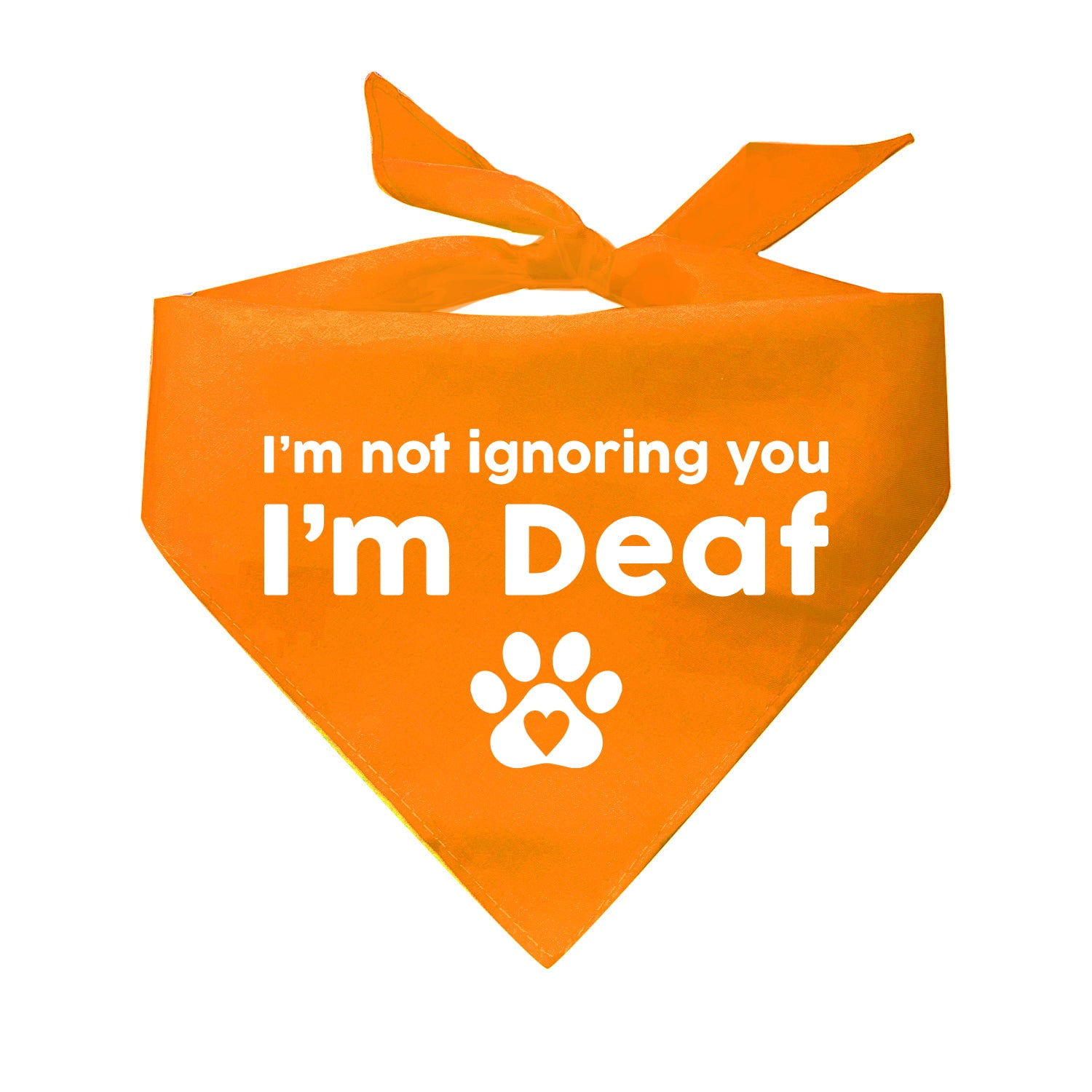I Am Not Ignoring You I Am Deaf Triangle Dog Bandana Walmart