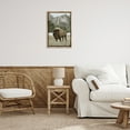 thumbnail image 3 of Stupell Industries Bison & Mountain Landscape Animals & Insects Photography Brown Floater Framed Canvas Art Print Wall Art, 17 x 25, 3 of 10
