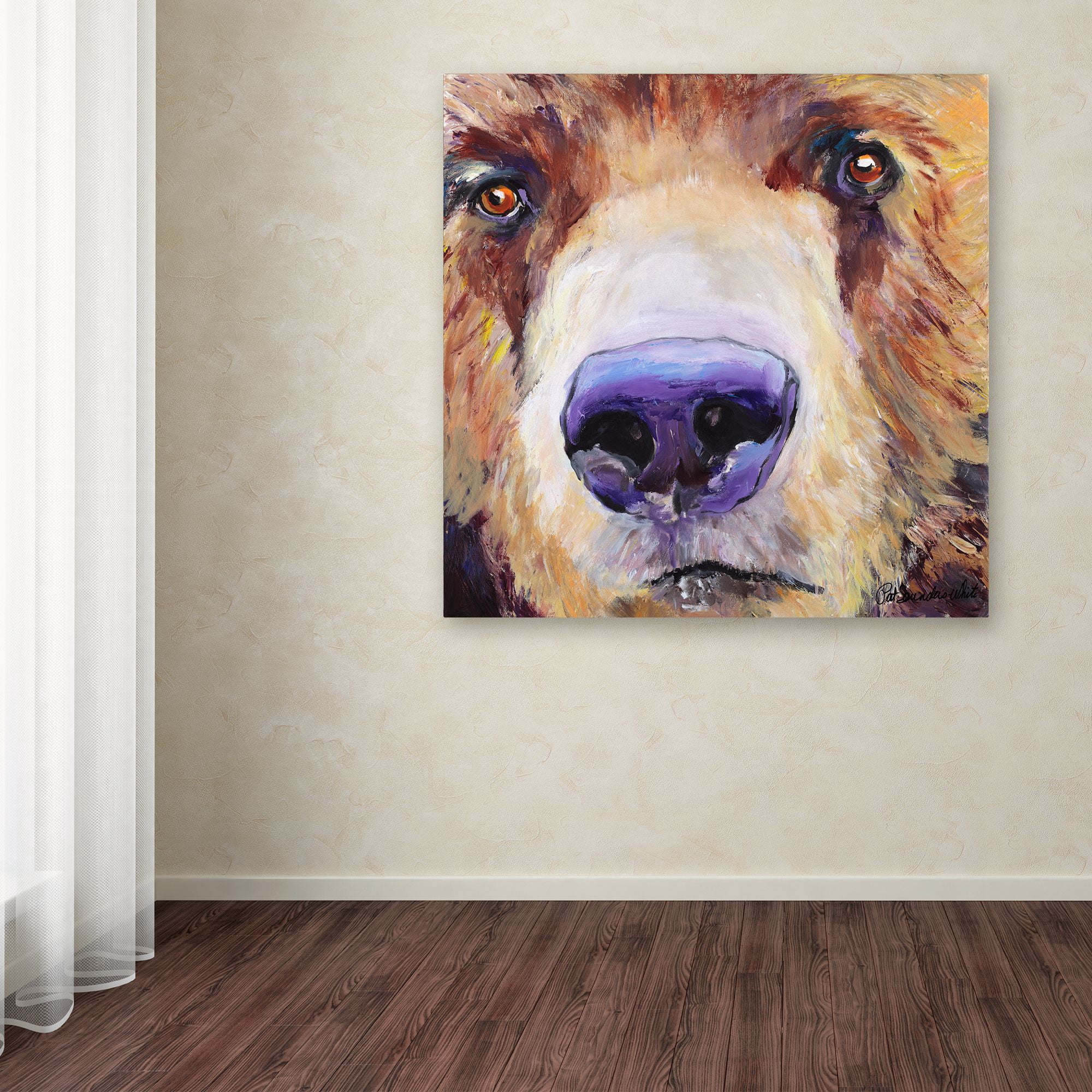Trademark Fine Art 'The Sniffer' Canvas Art by Pat Saunders-White