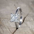 thumbnail image 2 of Art Deco 1.25 Carat Moissanite and Diamond Bridal Set in 10k White Gold, 2 of 2