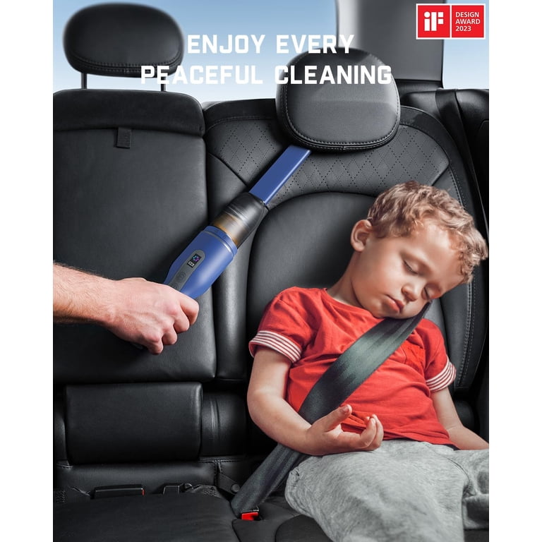 Fanttik Slim V7 Pocket Car Vacuum, LED Display, 11000Pa Power, 2