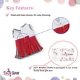 thumbnail image 4 of Emily Rose Cheerleader 18-inch  Doll Cheer Outfit Includes Dress, T-Shirt, Pom-Poms, Megaphone & Bloomers - USA Business, 4 of 9