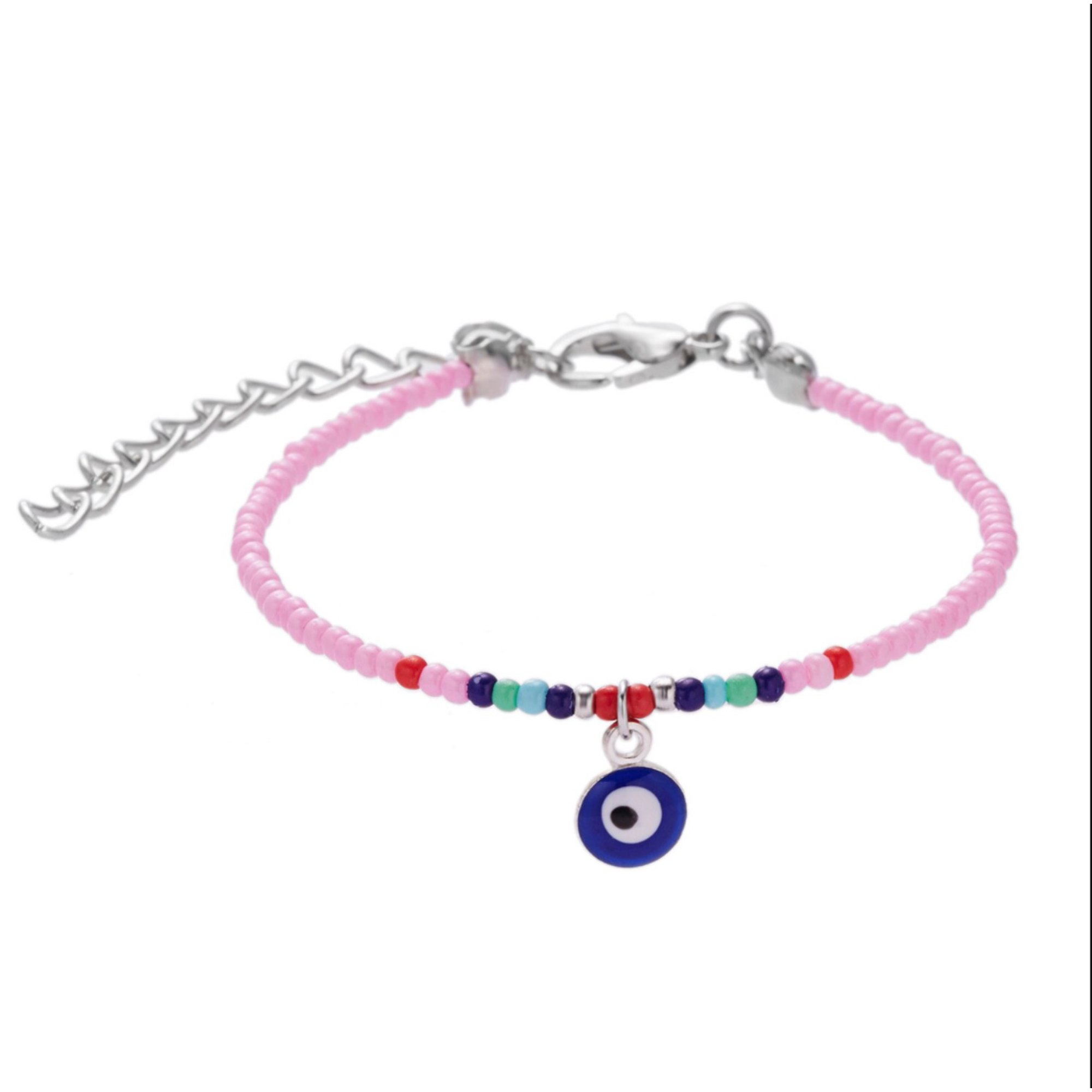 Turkish Evil Eye Protection Bracelet Pink Color, Fashion Bracelet