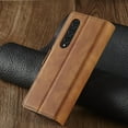 thumbnail image 6 of Premium PU Leather Flip Folio Case for Samsung Galaxy Z Fold 4, Protective Case with Kickstand Card Slot Holder Hidden Magnetic Closure Shockproof Durable Wallet Cover - Brown, 6 of 14