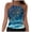 Blue, variant on High Neck Tankini Top Bathing Suit Tops for Women Tummy Control Tank Tops Swimsuits (Orange, S)