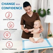 Henry Schein Disposable Underpads 23'' x 24'' (100-Count) Incontinence Pads, Bed Covers, Puppy Training | Thick, Leak Protection for Kids, Adults, Elderly | Liquid, Urine, Accidents