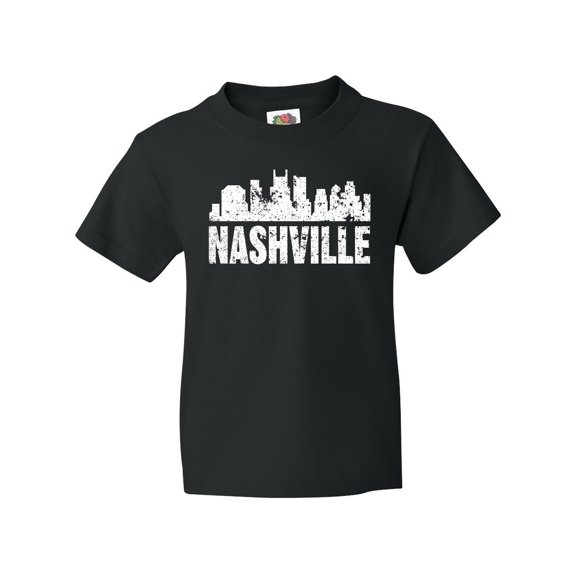 Inktastic Nashville Skyline Grunge Youth T-Shirt