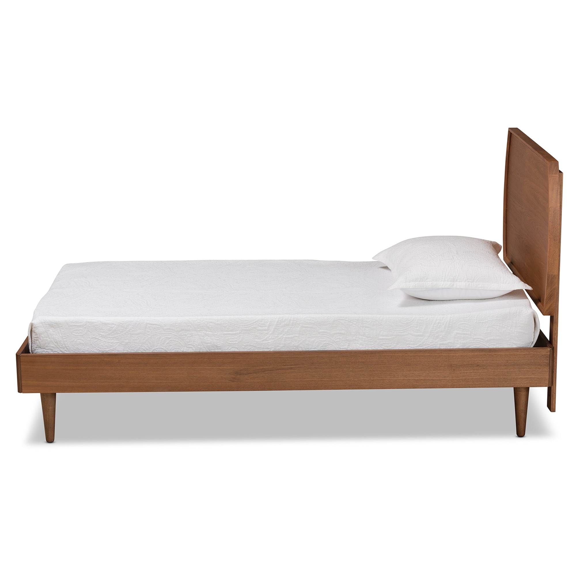 Baxton Studio Yori Brown Finished Wood Twin Size Platform Bed
