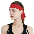 thumbnail image 6 of Raindrops Head Tie Sports Headband Tie Headband for Running Working Out Tennis Karate Athletics Pirate Costumes (Red), 6 of 7