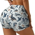 thumbnail image 2 of Kdxio Underwater Animals 1 Print Workout Shorts for Women Seamless Soft Smooth Gym Yoga Scrunch Active Shorts, 2 of 5