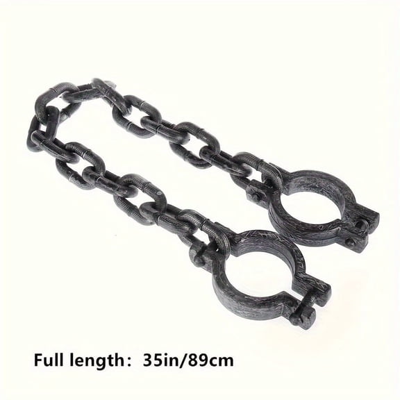 [Halloween Props] Halloween Party Props | Handcuffs, Plastic Chain Shackles, Featherless Festival Decorations, Non-Electric Seasonal Decoration Accessories