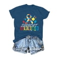 thumbnail image 4 of Bibifish Womens Tees Autism Awareness Graphic Soft Cozy Regular Fit Crewneck Short-Sleeve Tees Summer Daily Party Stylish T-Shirts, 4 of 4