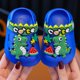 thumbnail image 1 of Zapatos de jardín con diseño de dinosaurio para niños y niñas, con dibujos animados, antideslizantes, de suela suave, para verano, para niños, para usar en la playa, 1 of 5
