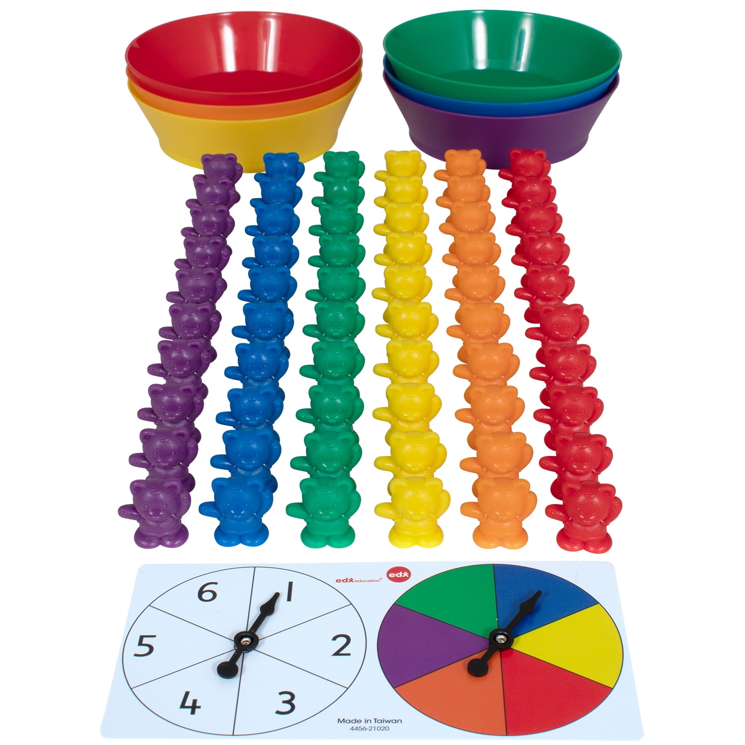 Edx Education Counting Bears with Matching Bowls - 68pc Set