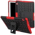 thumbnail image 1 of iPad T3 10 9.6 Pouces Étui, Armure Hybride Antichoc Protection contre les Impacts Robuste Combo Double Couche Étui de Protection avec Support pour Huawei MediaPad T3 10 9.6 Pouces Rouge, 1 of 7