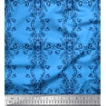 thumbnail image 1 of Soimoi Poly Georgette Fabric Floral & Ogee Damask Fabric Prints By Yard 52 Inch Wide, 1 of 1