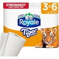 thumbnail image 1 of Royale Tiger Strong Paper Towel, 3 Equal 6 Rolls, 98 Sheets per Roll, 1 of 6