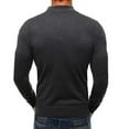 thumbnail image 4 of ZKCCNUK Men Solid Casual Pullover Long Sleeve Close Knitted Sweater Turtleneck Blouse Tops Shirt, 4 of 4