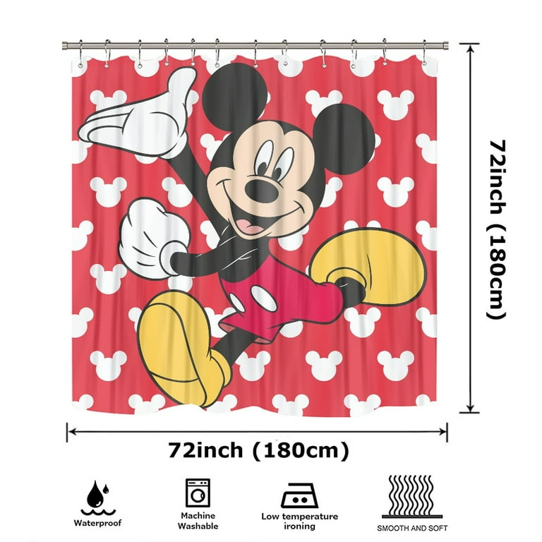 Louis Vuitton Mickey Minnie Bathroom Set Shower Curtain Style 57 - USALast
