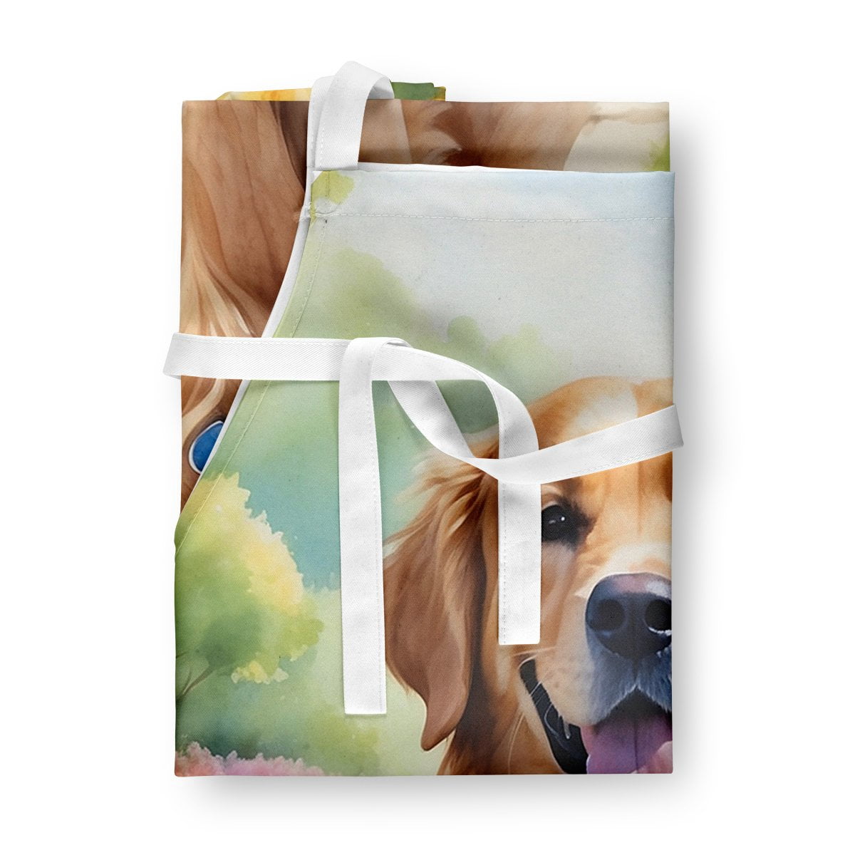 Golden Retriever Spring Path Apron