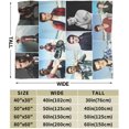 thumbnail image 2 of Super Soft Throw Blanket Josh Music Hutcherson Throw Blanket Fuzzy Blankets Bed Couch Decor for Men Women Adult Nap Bedroom Office Sofa Living Room Bedroom 80x60 in, 2 of 6