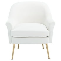 SAFAVIEH Rodrik Modern Style Upholstered Accent Chair, White