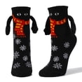 thumbnail image 2 of Calcetines Navidad Mano a Mano Diseño Novedad Mujer Hombre Negro, 2 of 2
