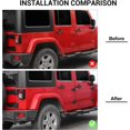 thumbnail image 2 of Carbon Fiber ABS Door Hinge Handle Cover Trim Kit For 07-18 Jeep Wrangler JK JKU, 2 of 24
