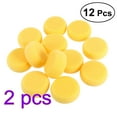 thumbnail image 1 of 24pcs Round Synthetic Watercolor Artist Sponges for Painting Crafts Pottery (Yellow), 1 of 6