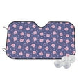 thumbnail image 2 of Lsque Cute Pig Car Windshield Sun Shade | Accordion Folding Style Auto Shade for Car Truck SUV Van | Blocks UV Rays Sun Visor Protector | Medium, 2 of 7