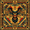 Retro Abstract Eagle, variant on FORMRS 1-Subject Spiral Notebook 8" x 5" College Ruled 60 Refillable Sheet A5 Hard Cover, Beige Geometric Circles