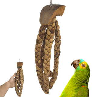 SUNGROW Cockatiel & Parakeet Cotton Rope Perch for Bird Cages, Rat & Small  Animal Climbing Accessories 