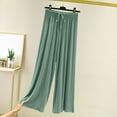 thumbnail image 2 of Wensltd Women Soft Elastic Waist Sleep Pants Loose Comfortable Casual Home Wear Breathable Full Length Pajama Pants, 2 of 5