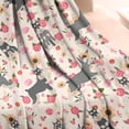 thumbnail image 4 of Schnauzer Dog and Flower Floral Blanket,Comfortable Soft Flannel Throw Blanket,All Season,Warm Lightweight Blankets for Sofa Bed Couch Living Room Chair,50"x60", 4 of 4