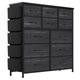 thumbnail image 2 of Moderno 12-cajón cómoda para dormitorio: hallway y entrada almacenamiento organizer con fabric, sturdy metal frame, wood tabletop y easy pull handles, 2 of 8