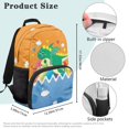 thumbnail image 7 of Yuyamidu Cute Dinosaur School Bags for Boys Girls Book Bags Ages 6-8 Lightweight Junior High Teenagers School Bags with Side Pockets, 7 of 7