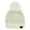 Ivory/Silver, variant on Sequin Pom Winter Beanie Sparkle Cozy Warm Hat Unisex, Ivory Silver