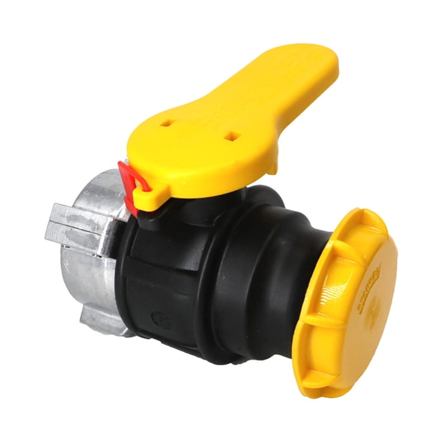 Riwesomey Válvula de bola Plástico 75 mm Rosca Barriles Adaptador de combustible Tanque de agua Contenedor Válvula de drenaje Herramientas eléctricas No.01