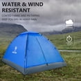 thumbnail image 2 of Camel Crown Camping Tent Waterproof 2 Person Tent for Camping Outdoor Dome Tent Lightweight Emergency Tent Easy up Tents Dark Blue, 2 of 7