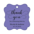 thumbnail image 1 of Darling Souvenir Custom Names Thank You For Celebrating With Us Wedding Hang Tags Personalized Party Tags-Lavender-100 Tags, 1 of 1