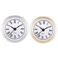 thumbnail image 1 of GUOOL 2 Pcs Horloge Murale 2.4 Pouces avec Chiffres Romains, 1 of 9