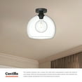 thumbnail image 3 of Alora Lighting Fm506312op Castilla 12" Wide Semi-Flush Globe Ceiling Fixture - Gold, 3 of 7