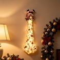 thumbnail image 3 of Yeuimy Christmas Magic Trail Wall Light Santa Claus Hanging Decoration With Warm White Led With 3D Star And Snowflake Accents Indoor Holiday Decor For Living Room Festive Xmas Gift Holiday Decoration, 3 of 4
