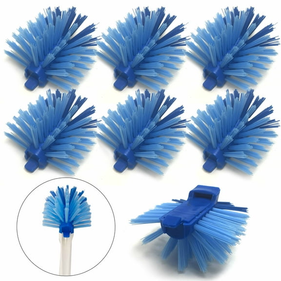 6 Pc Dish Brush Refills Replacement Heads Scrub Sponge Suds Scrubber Bristles