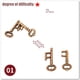 thumbnail image 3 of Classic IQ Metal Brain Teaser Magic Baffling Puzzles Game Toys For Children Adults Funny Gifts, 3 of 5
