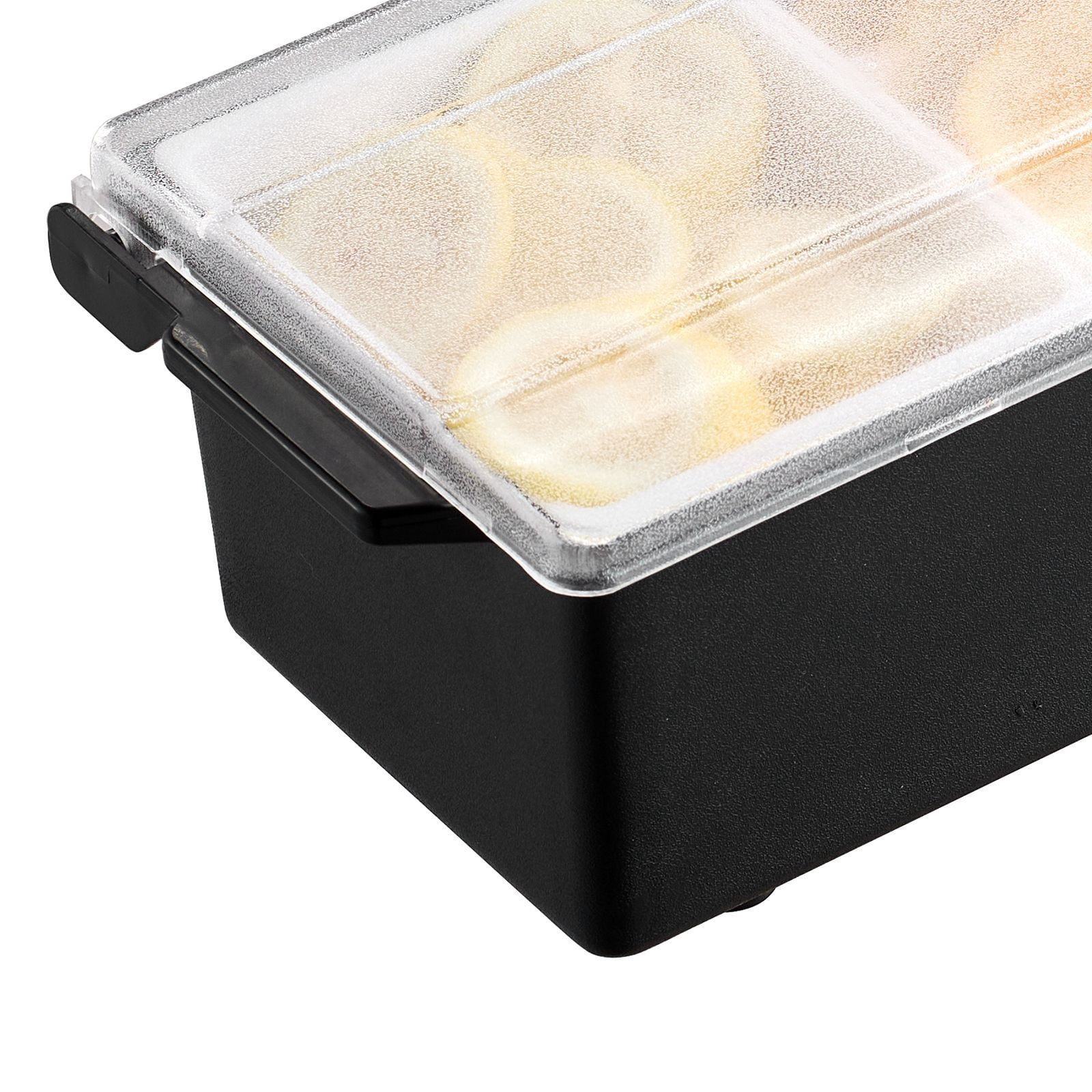 Chilled Condiment Server 4 Compartments Ice Cooled Food-Safe BPA-Free with Lid for Bar Party Camping BBQ