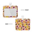 thumbnail image 2 of Susaid Acorn Autumn Fall Leaf Leaves Print ID Badge Holder with Double-Sided Windows Horizontal Hard Plastic Case Black Card Protector Pouch for Office School ID Credit Cards, 2 of 7
