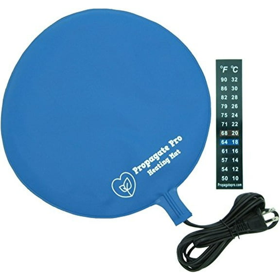 Brewing & Fermentation Heat Pad for Homebrew Beer & Wine Fermenting 120VAC 12 or 25 Watt Heating Mat: Safe for Plastic/Glass Carboy & Bucket Fermentors Includes Heater Temperature Strip